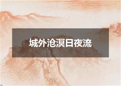 城外沧溟日夜流