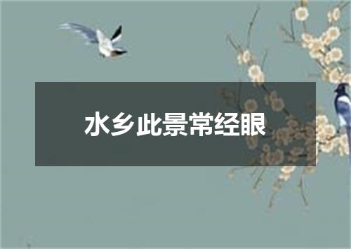 水乡此景常经眼