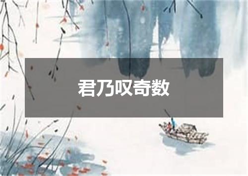 君乃叹奇数