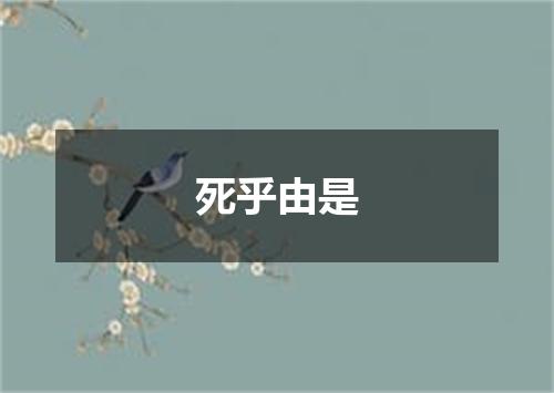 死乎由是