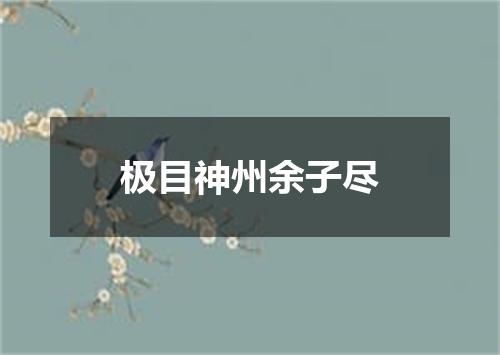 极目神州余子尽