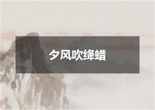 夕风吹绛蜡