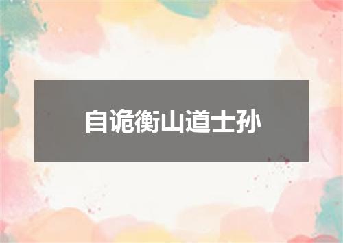 自诡衡山道士孙