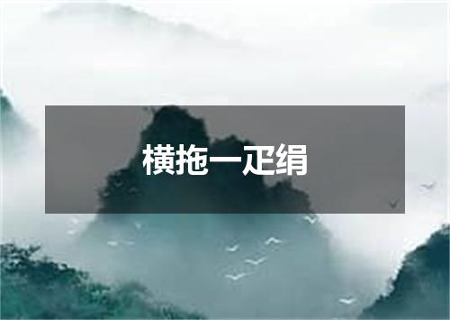 横拖一疋绢