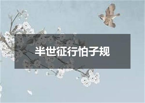 半世征行怕子规
