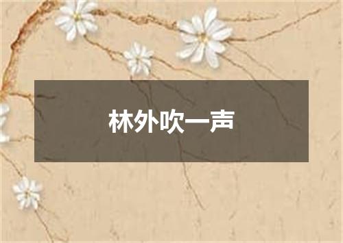 林外吹一声