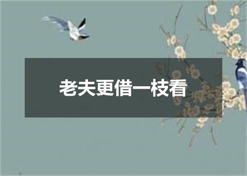 老夫更借一枝看