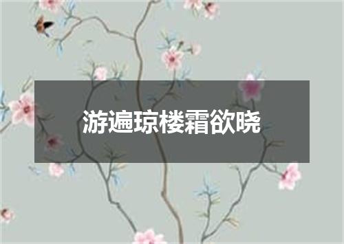 游遍琼楼霜欲晓