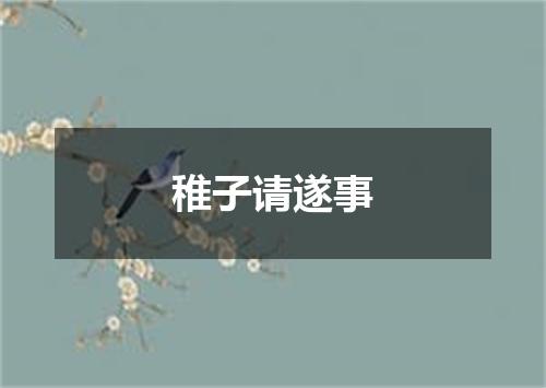 稚子请遂事