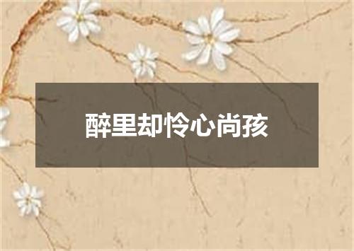 醉里却怜心尚孩