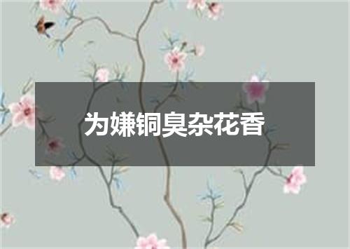 为嫌铜臭杂花香