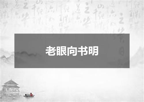 老眼向书明
