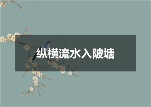 纵横流水入陂塘