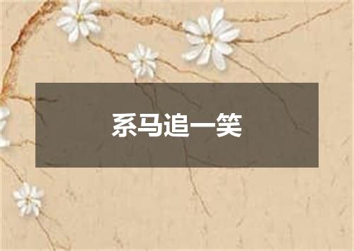 系马追一笑