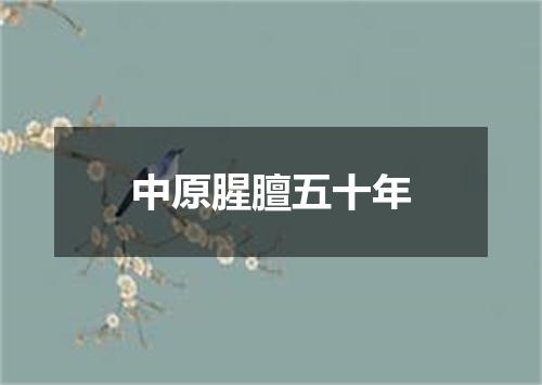 中原腥膻五十年