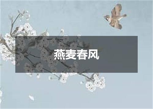 燕麦春风
