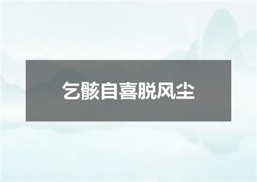 乞骸自喜脱风尘