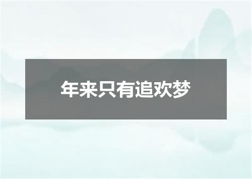 年来只有追欢梦