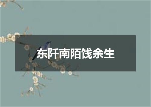 东阡南陌饯余生