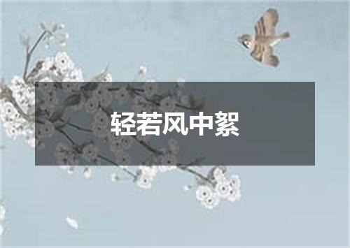 轻若风中絮