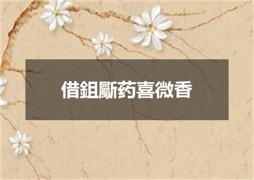 借鉏斸药喜微香