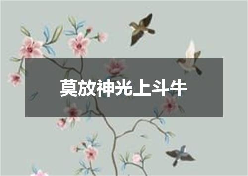 莫放神光上斗牛