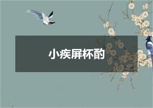 小疾屏杯酌