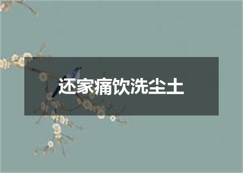 还家痛饮洗尘土