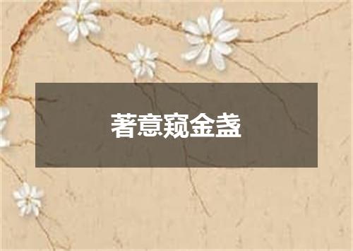 著意窥金盏