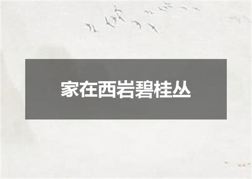 家在西岩碧桂丛