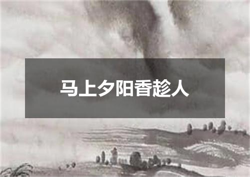 马上夕阳香趁人