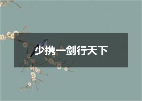 少携一剑行天下