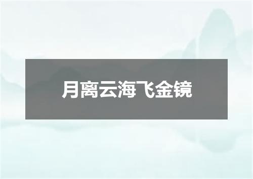 月离云海飞金镜