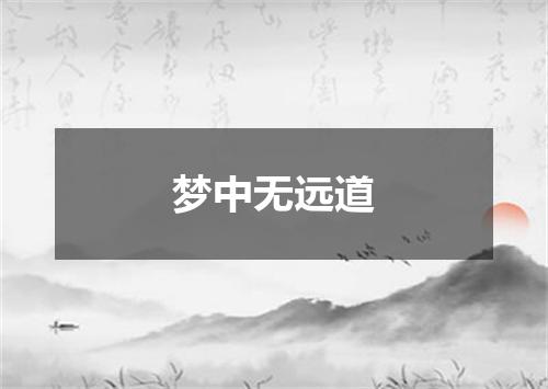 梦中无远道