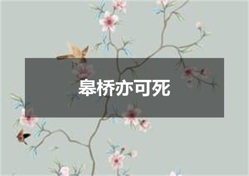 皋桥亦可死