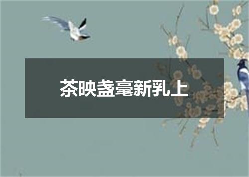 茶映盏毫新乳上