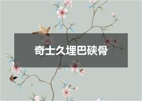 奇士久埋巴硖骨