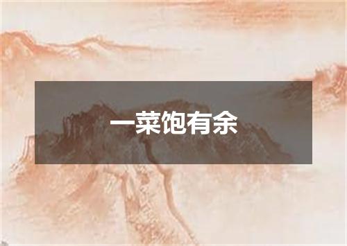 一菜饱有余