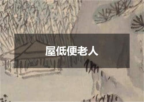 屋低便老人