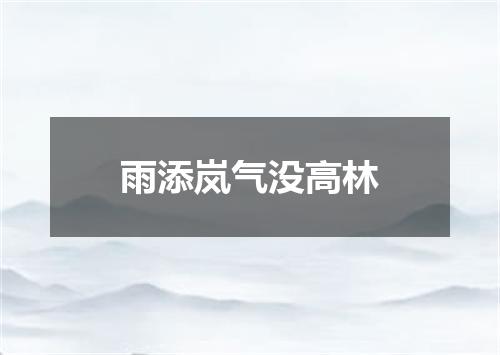 雨添岚气没高林