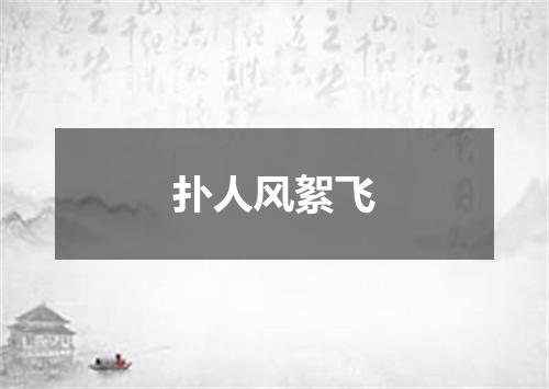 扑人风絮飞