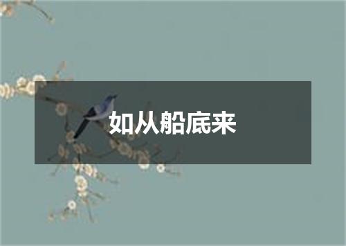如从船底来