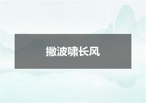 撇波啸长风