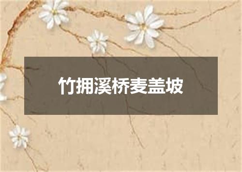 竹拥溪桥麦盖坡