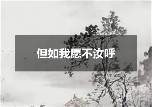 但如我愿不汝呼
