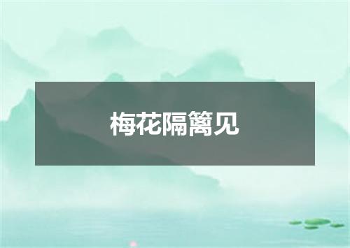 梅花隔篱见