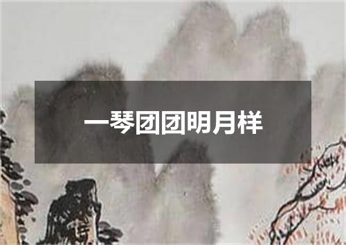 一琴团团明月样