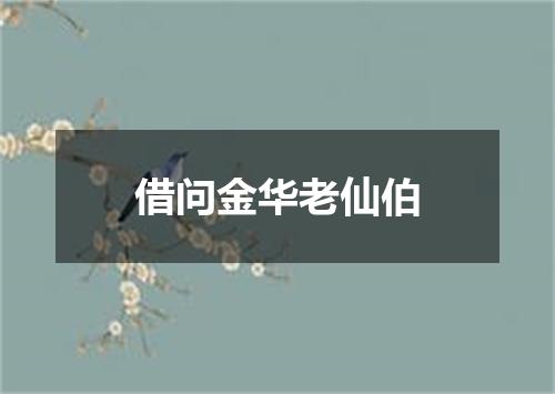 借问金华老仙伯