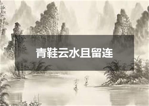 青鞋云水且留连