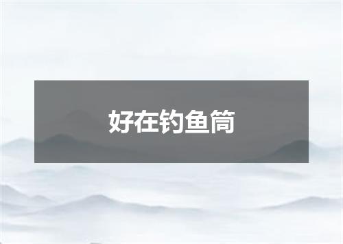 好在钓鱼筒